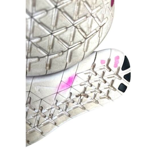 Nike Free RN Flyknit Women's Size 8 Running Shoes Hyper Purple Lace Up Athletic - Picture 9 of 11